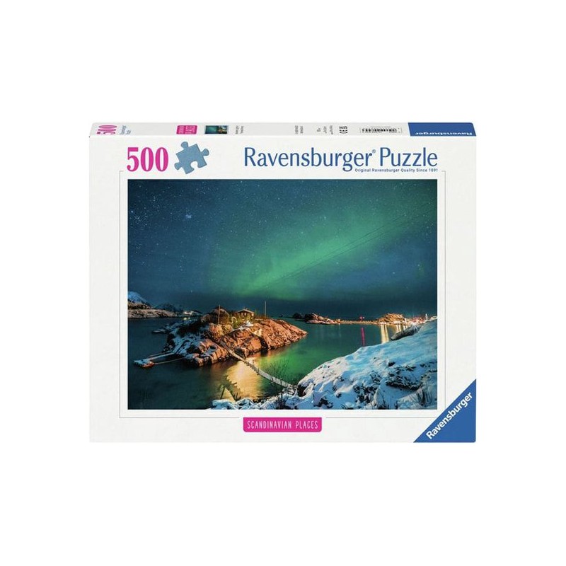 Noorderlicht boven Bergsfjord, 500 stukjes Ravensburger