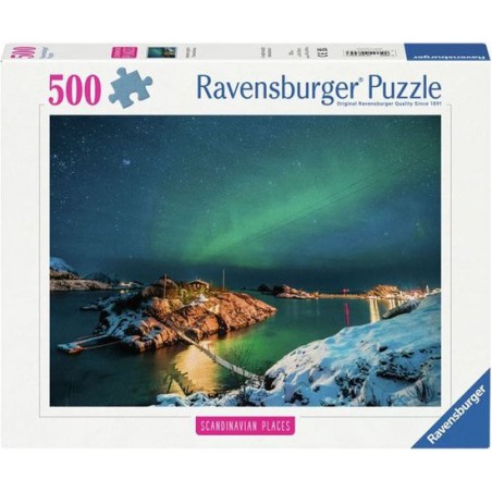 Noorderlicht boven Bergsfjord, 500 stukjes Ravensburger