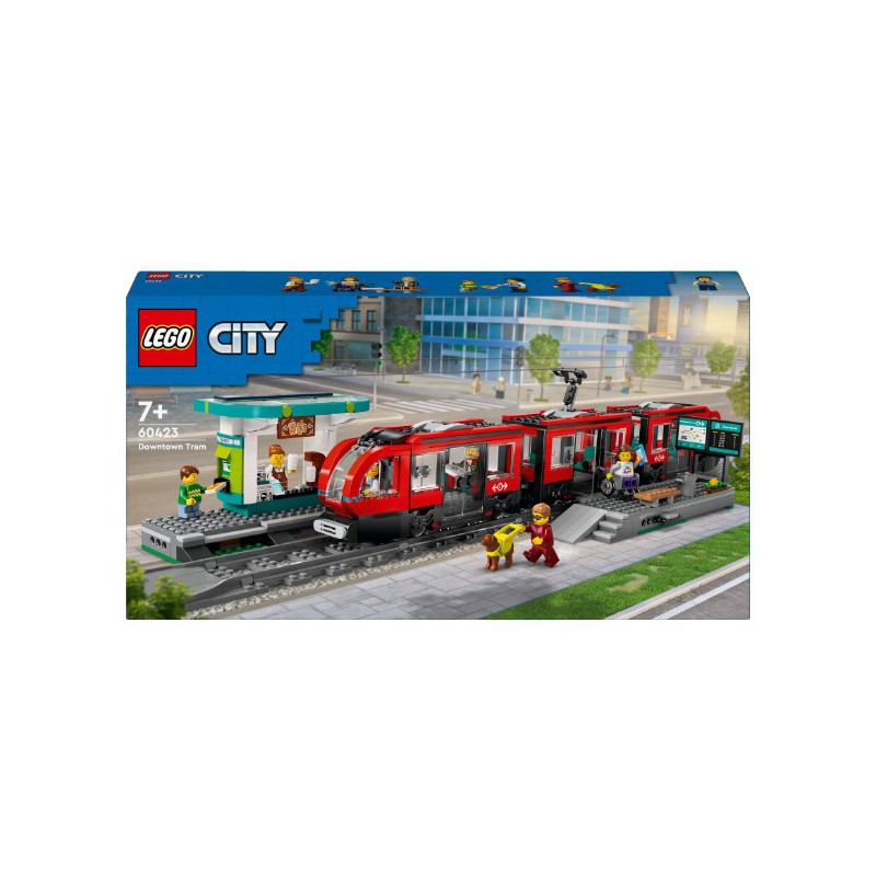 LEGO City 60423 Stadstram en station