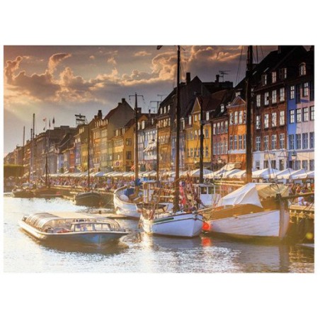 Zonsondergang in Kopenhagen 500 stukjes puzzel  Ravensburger