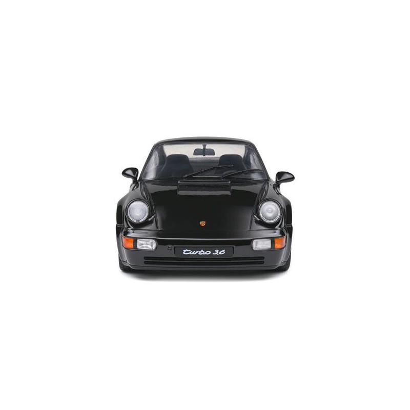 Porsche 911 (964) Turbo (Zwart) - 1:18 - Solido
