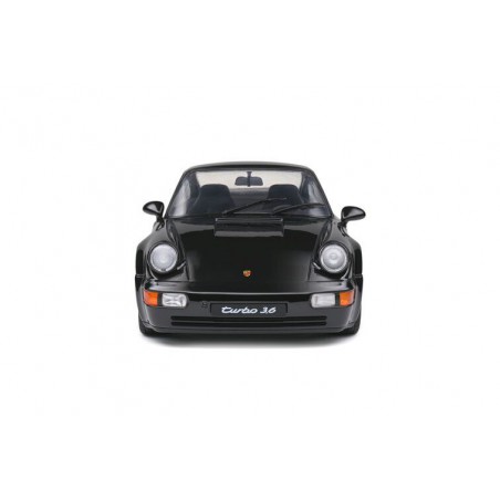 Porsche 911 (964) Turbo (Zwart) - 1:18 - Solido