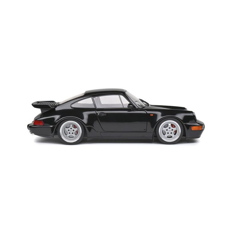 Porsche 911 (964) Turbo (Zwart) - 1:18 - Solido