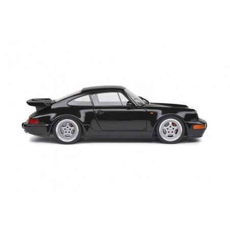 Porsche 911 (964) Turbo (Zwart) - 1:18 - Solido