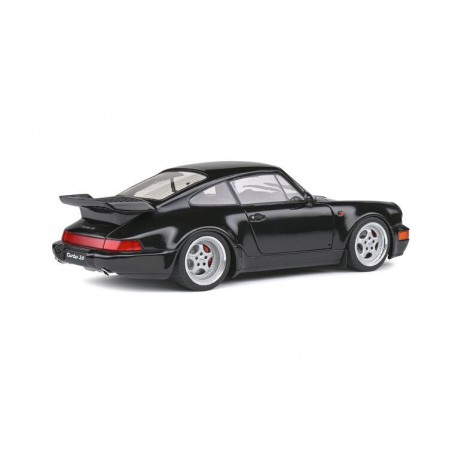 Porsche 911 (964) Turbo (Zwart) - 1:18 - Solido