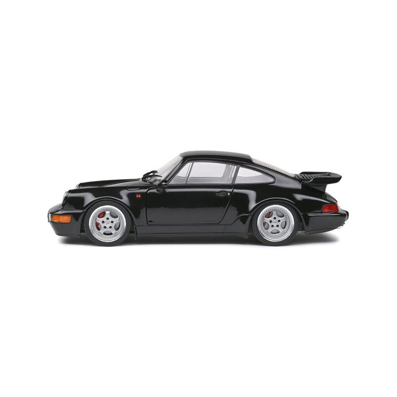 Porsche 911 (964) Turbo (Zwart) - 1:18 - Solido