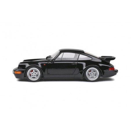 Porsche 911 (964) Turbo (Zwart) - 1:18 - Solido