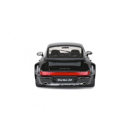 Porsche 911 (964) Turbo (Zwart) - 1:18 - Solido