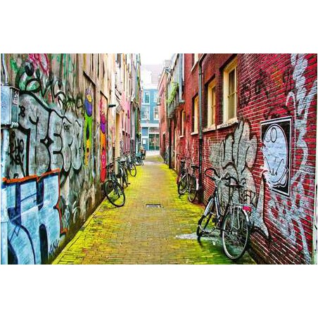 Steet Art in Amsterdam, 3000st Ravensburger. 121x80cm