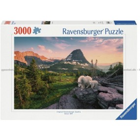 Berggeit met jong,  3000stukjes Ravensburger