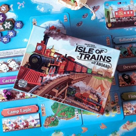 Isle of trains, all aboard- kaartspel, Happy Meeple Games