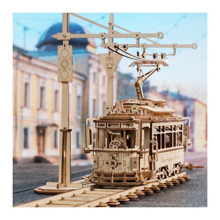 classic-city-tram-diy-mechanisch-houtwerk-rokr