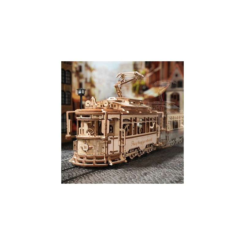 classic-city-tram-diy-mechanisch-houtwerk-rokr