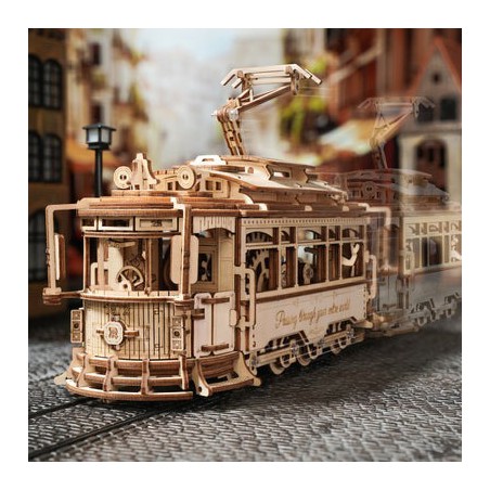 classic-city-tram-diy-mechanisch-houtwerk-rokr