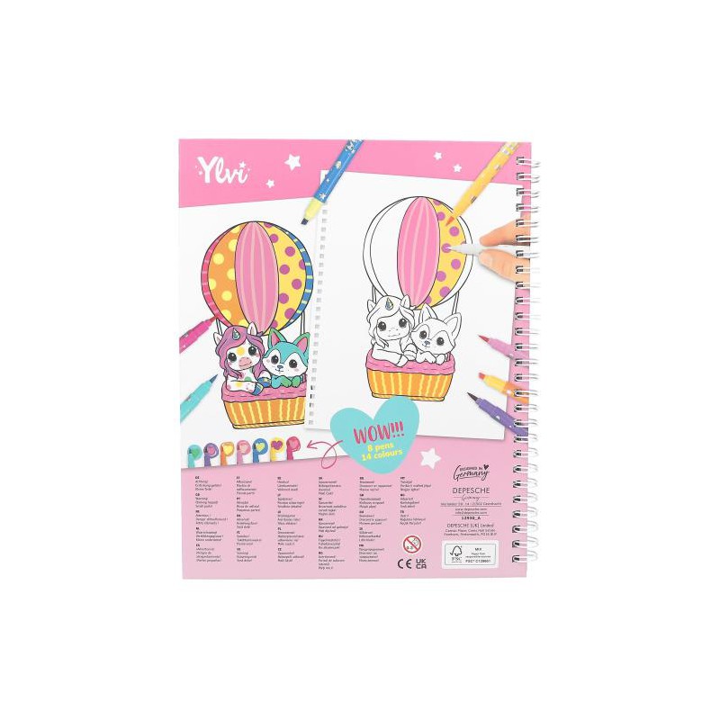 Ylvi kleurboek met viltstiften 12930