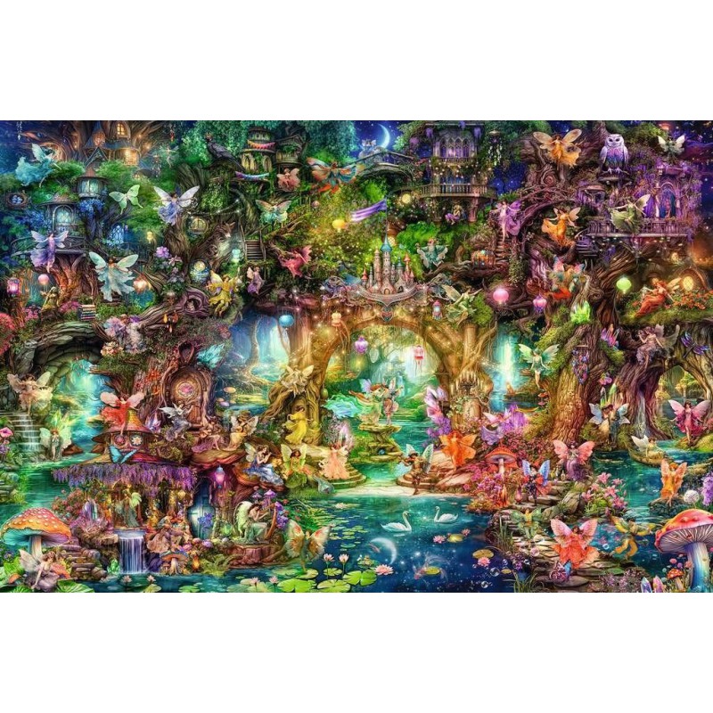 Verborgen wereld van de elfjes 4000st Ravensburger. 91,5x 137,8cm