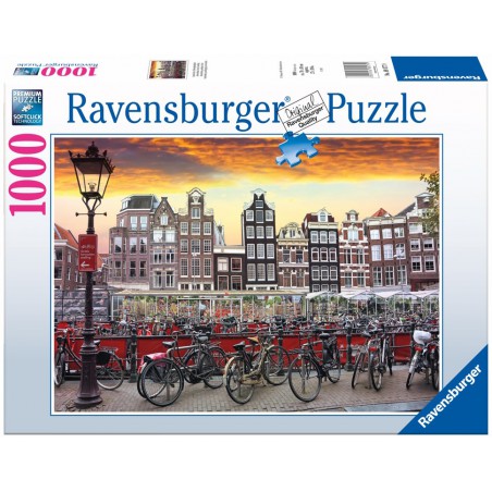 Amsterdam, fietsen, 1000 stukjes Ravensburger