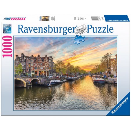 Amsterdam, grachten , 1000 stukjes Ravensburger