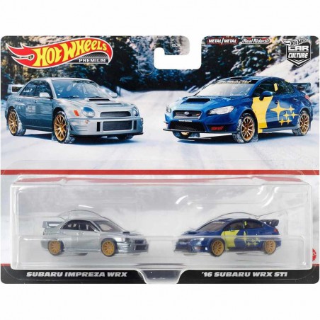 Hot Wheels Car culture Subaru Impreza WRX & '16 Subaru WRX STI