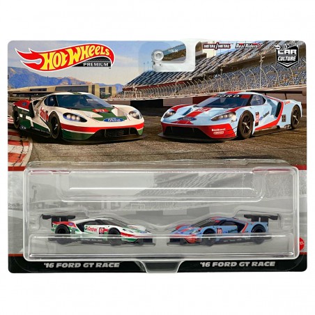 Hot Wheels Car culture '16 Ford GT race, 2-pack