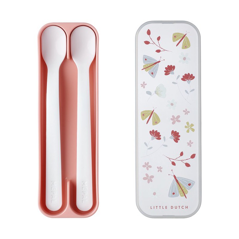 Mepal - Mio, babylepel 2 stuks, Flowers&Butterflies