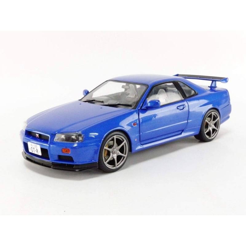 Nissan Skyline (R34) GT-R '99 (Blauw) - 1:18 - Solido