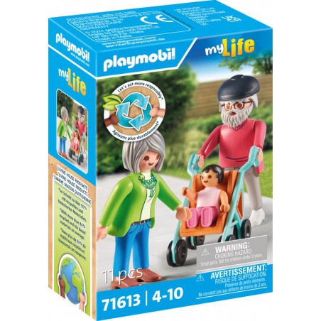 Playmobil City Life -  Grootouders met baby 71613