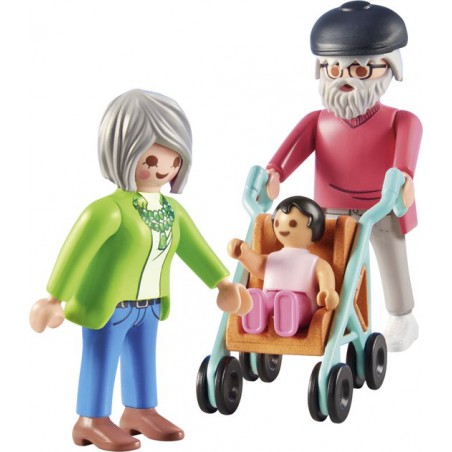 Playmobil City Life -  Grootouders met baby 71613