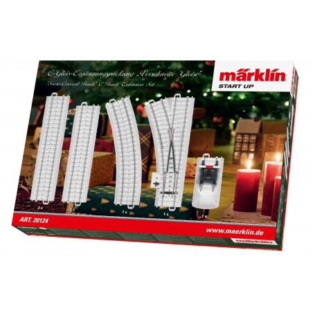 Märklin-H0, Besneeuwde C rails uitbreiding set. 20124