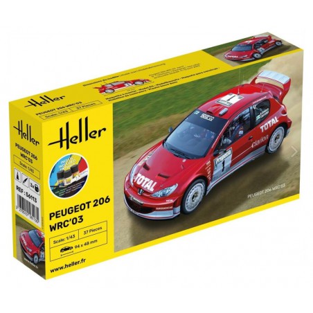 Starter Kit Peugeot 206 WRC '03 1:43, Heller