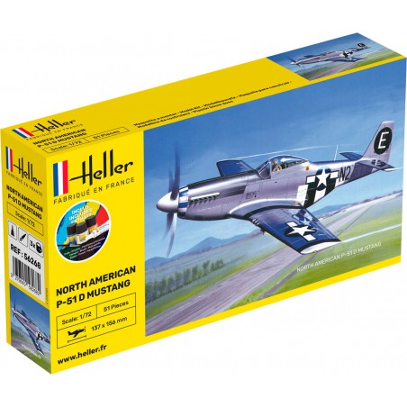 Starter Kit North American P-51D 1:72, Heller