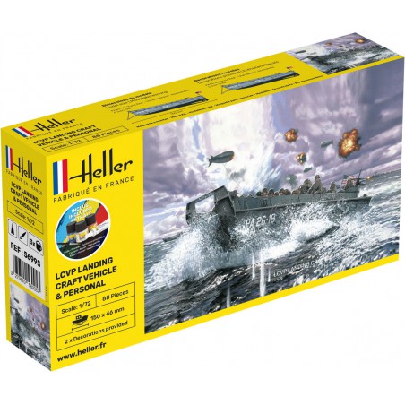 Starter Kit LCVP Landing Craft Vehicle 1:72, Heller