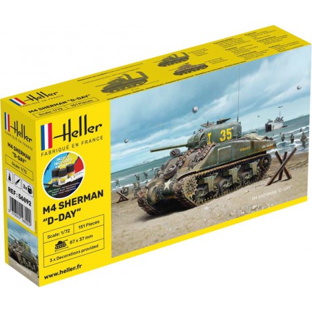 Starter Kit M4 Sherman D-Day 1:72, Heller