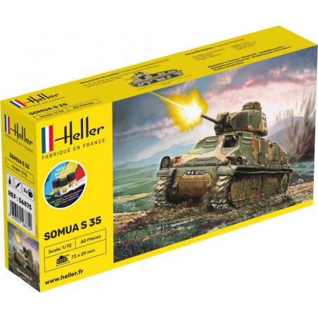 Starter Kit Panzer Somua S35 1:72, Heller