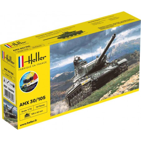 Starter Kit AMX 30/105 1:72, Heller