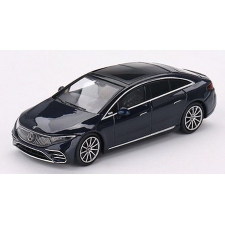 Mercedes Benz EQS 580 4Matic '23 (donker blauw metaal) 1:64, Mini GT