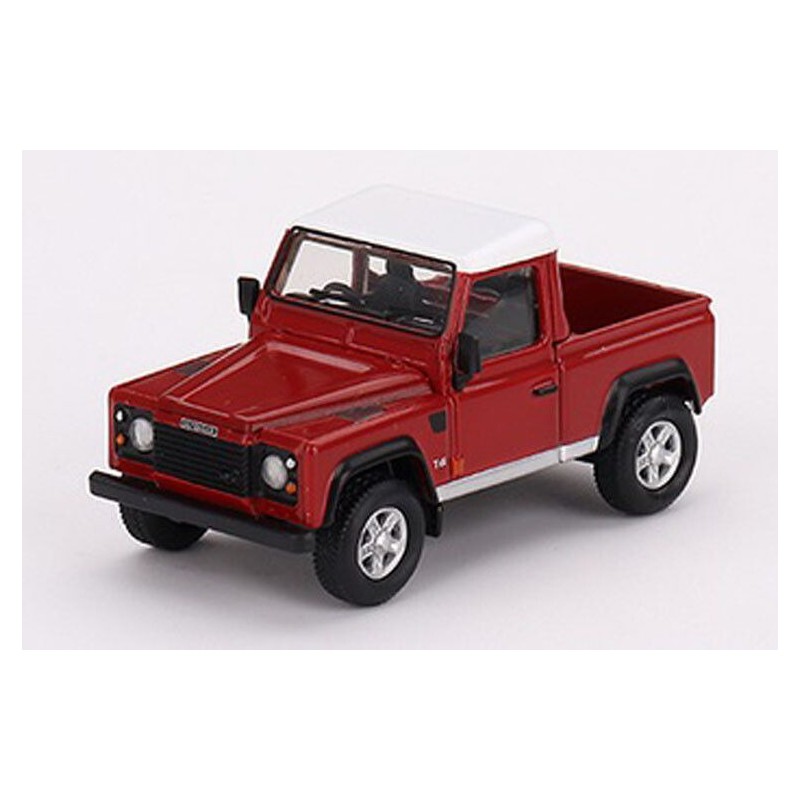 Land Rover Defender 90 Pick up (rood) 1:64, Mini GT