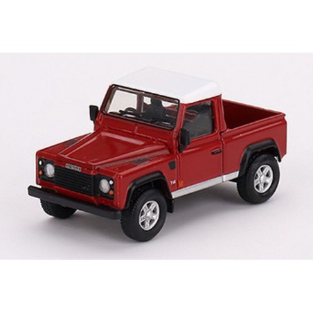 Land Rover Defender 90 Pick up (rood) 1:64, Mini GT