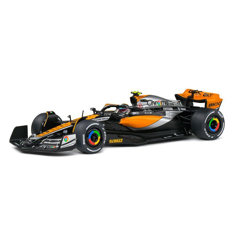 McLaren MCL60 F1 L. Norris Great Britain '23 (Zwart\Oranje) - 1:43 - Solido