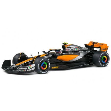 McLaren MCL60 F1 L. Norris Great Britain '23 (Zwart\Oranje) - 1:43 - Solido