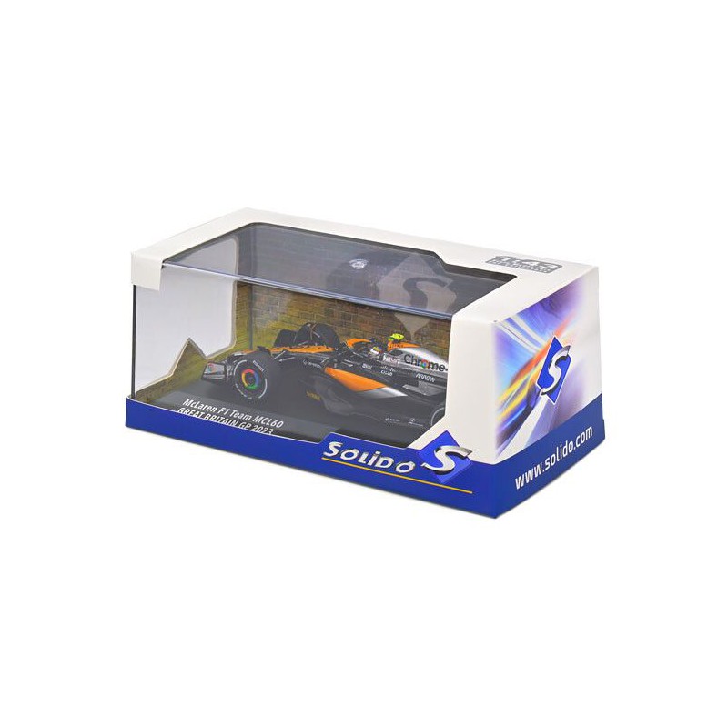McLaren MCL60 F1 L. Norris Great Britain '23 (Zwart\Oranje) - 1:43 - Solido