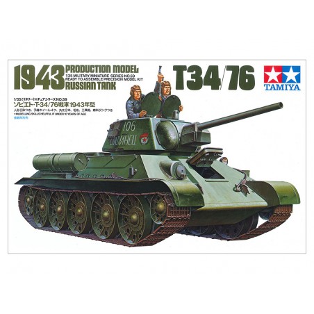 Russian Tank T34/76 1943 1:35, Tamiya