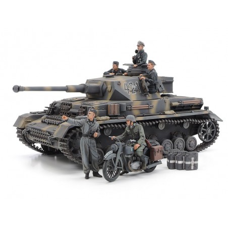 Panzerkampfwagen IV Ausf.G  & Motorcycle SET 1:35, Tamiya