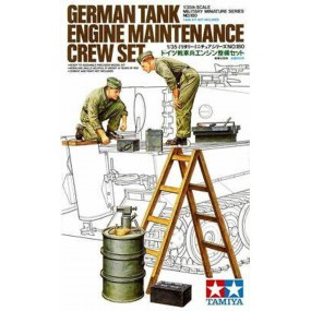German tank engine maintenance Crew Set 1:35, Tamiya