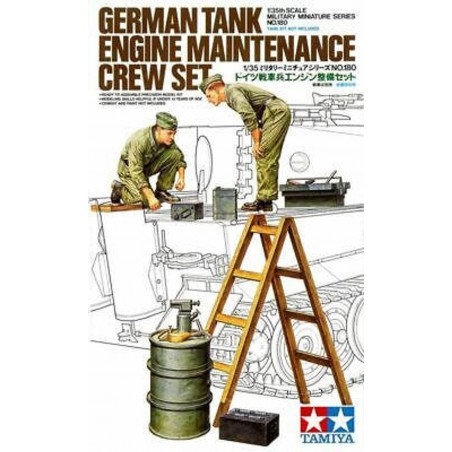 German tank engine maintenance Crew Set 1:35, Tamiya