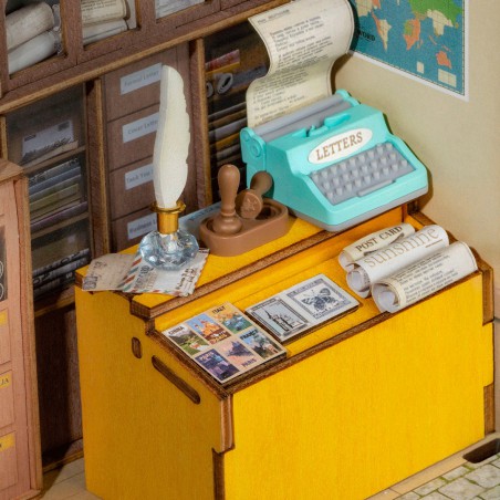 Century Post Office Diy Miniature House rolife