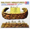 Military Miniatures, Sand Bags Set 1:35, Tamiya