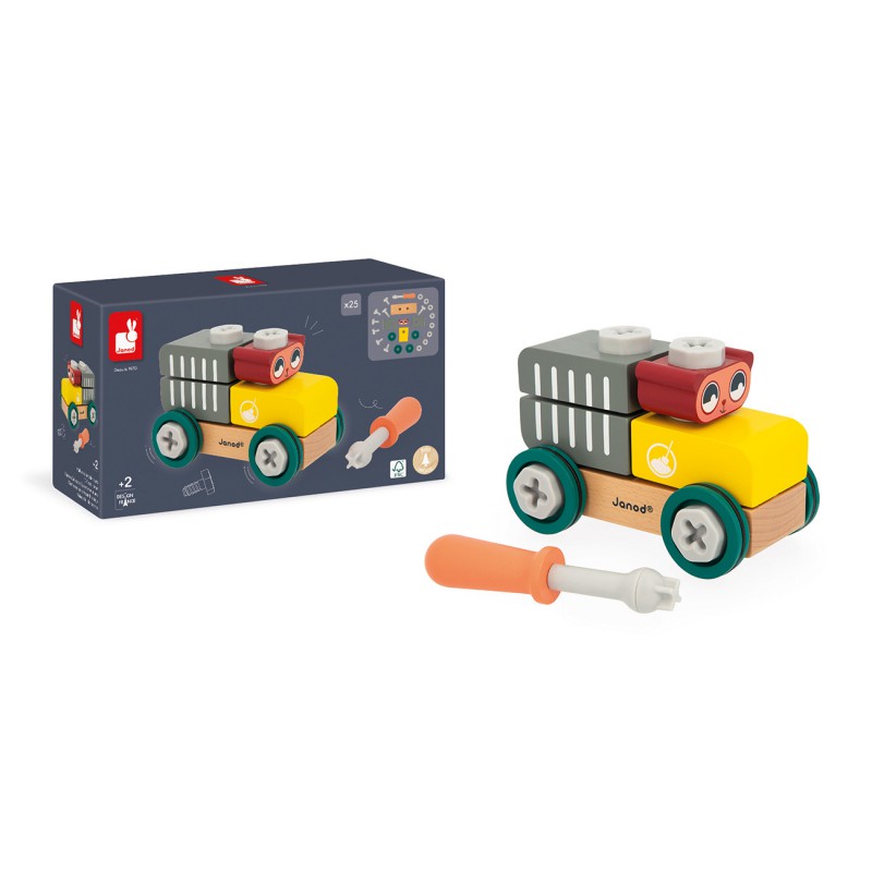 Janod Brico'kids, Wagen met beer