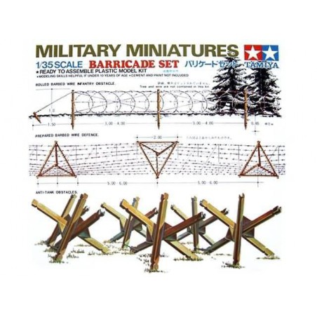 Military Miniatures, Barricade Set 1:35, Tamiya