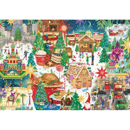 Christmas around the world, gibsons 500 stukjes puzzel